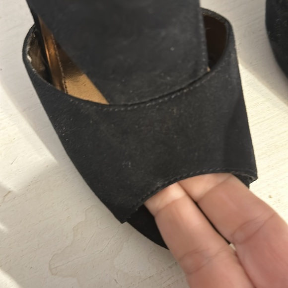 Ellen Tracy Suede Heeled Sandals - Picture 10 of 10